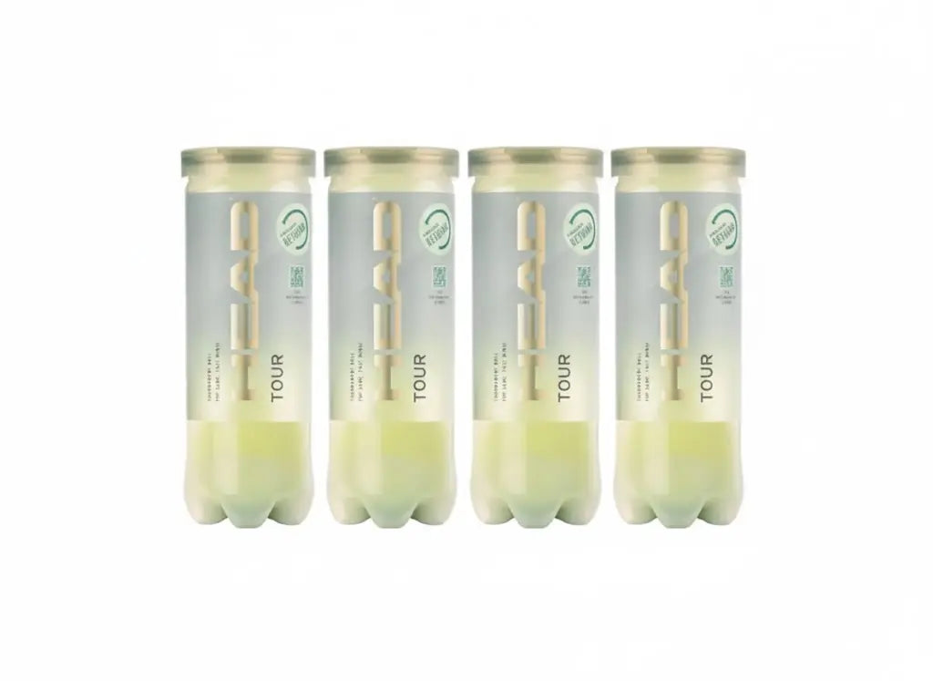 HEAD Tour Tournament Grade Tennis Balls - Best Tennis Ball Price in India | Professional Yellow | All Court Surfaces | Top Tennis Ball Brand - Probadminton