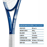 Wilson Blade 98 V8 US Open Tenis Racket - 305g Unstrung