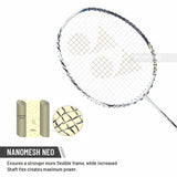 YONEX Astrox 99 Play Badminton Racket – White Tiger | Graphite