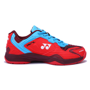 Yonex Dual Badminton Shoes (DARK WINE -RED - DIGITAL AQUA)
