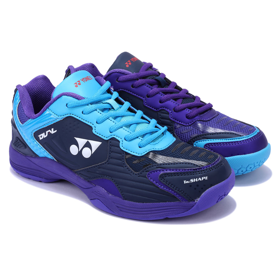Yonex Dual Badminton Shoes ( BLUE RIBBON / ULTRA VIOLET/AQUA BLUE )