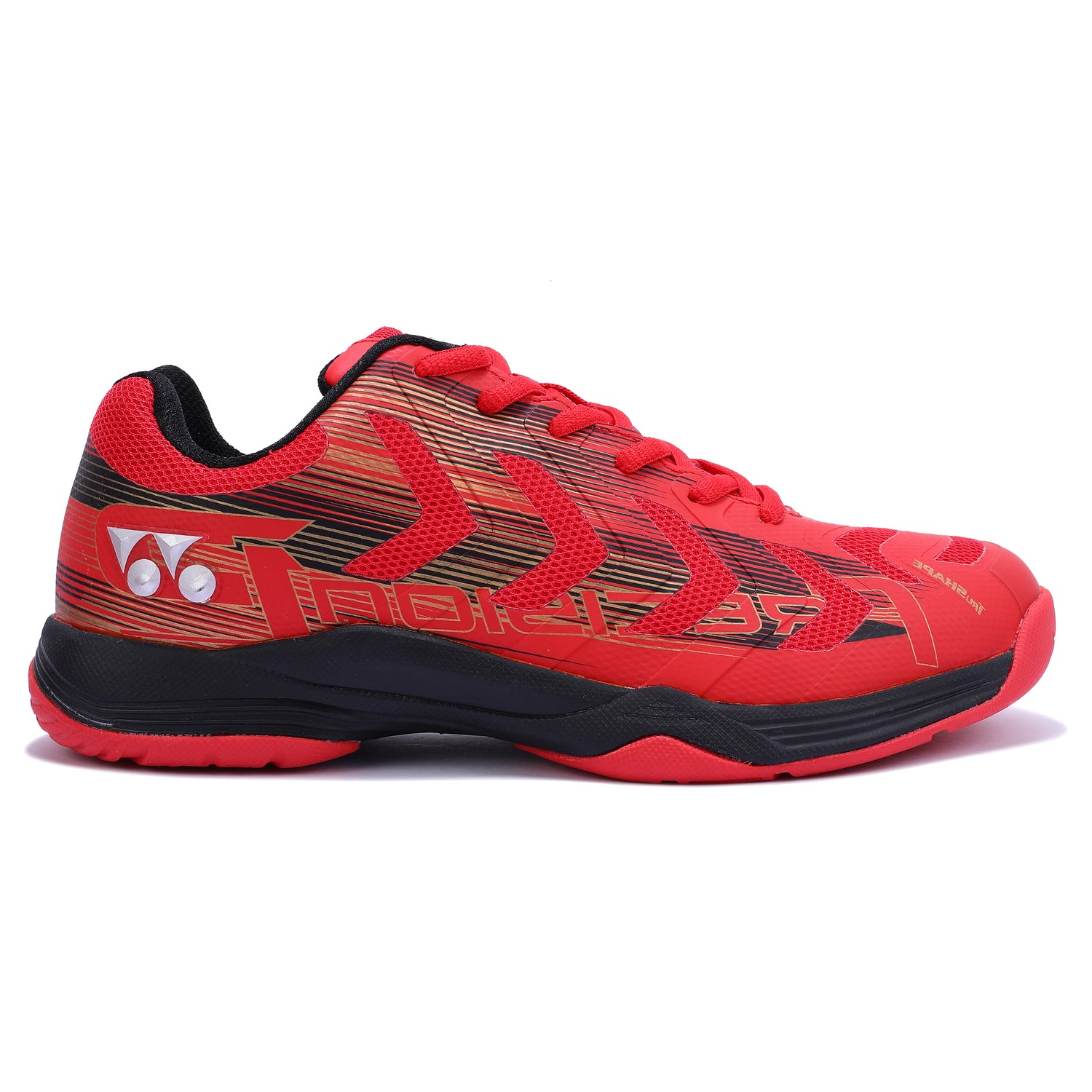Yonex Precision 2 Badminton Shoes (Red / Black / Gold)