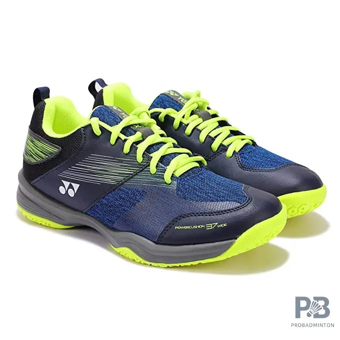 Yonex Power Cushion 37 EX Non-Marking Badminton Shoes ( Navy Yellow ) YONEX