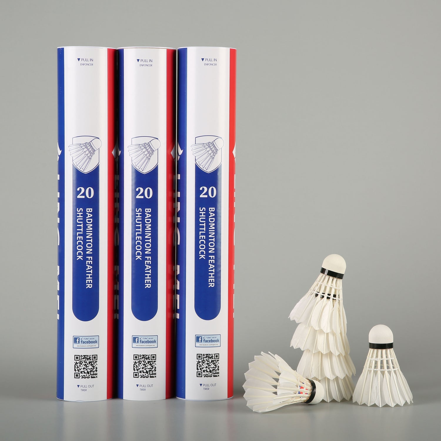 LING-MEI 20 Feather SHUTTLECOCK (Pack of 12)
