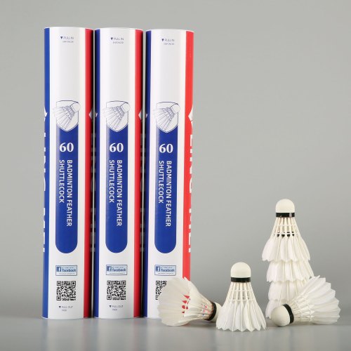 Ling-Mei 60 Badminton Feather Shuttlecock (Pack of 12)