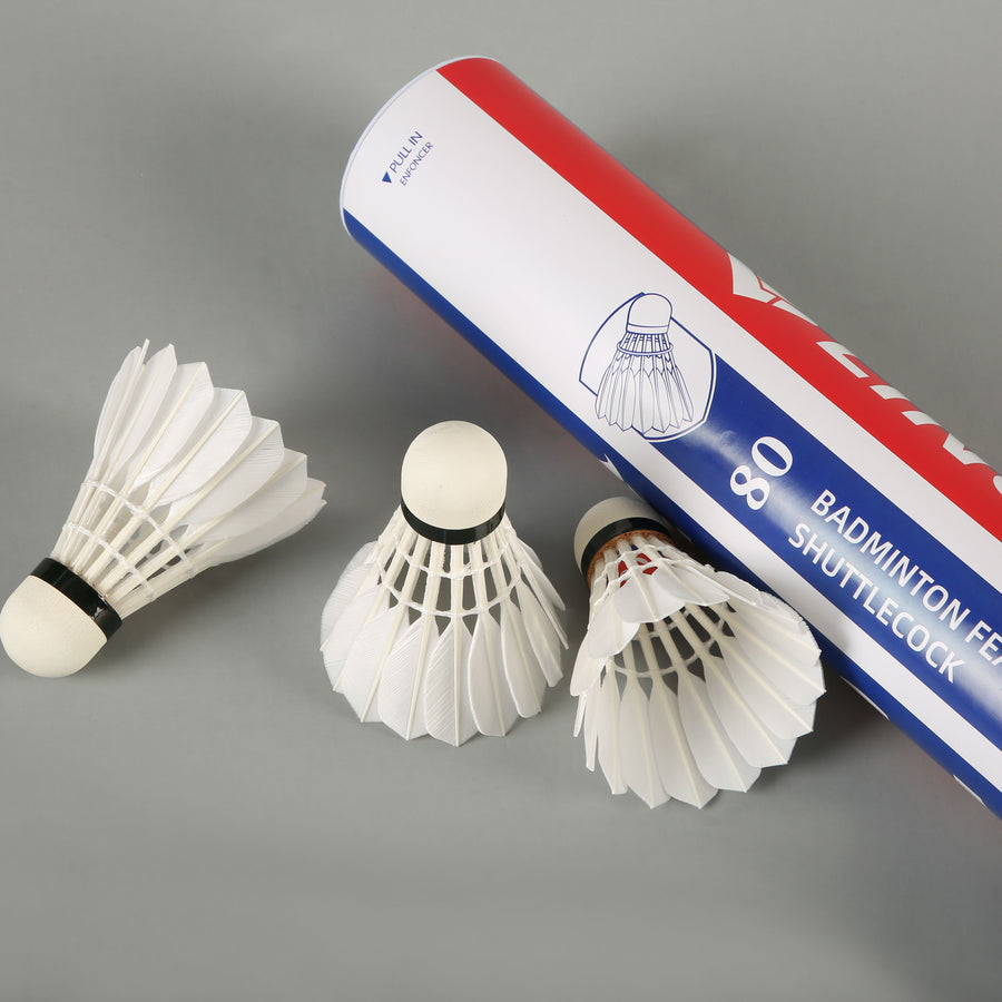 Ling-Mei 80 Badmitton Shuttle Cock Pack - A+ Flight for Training
