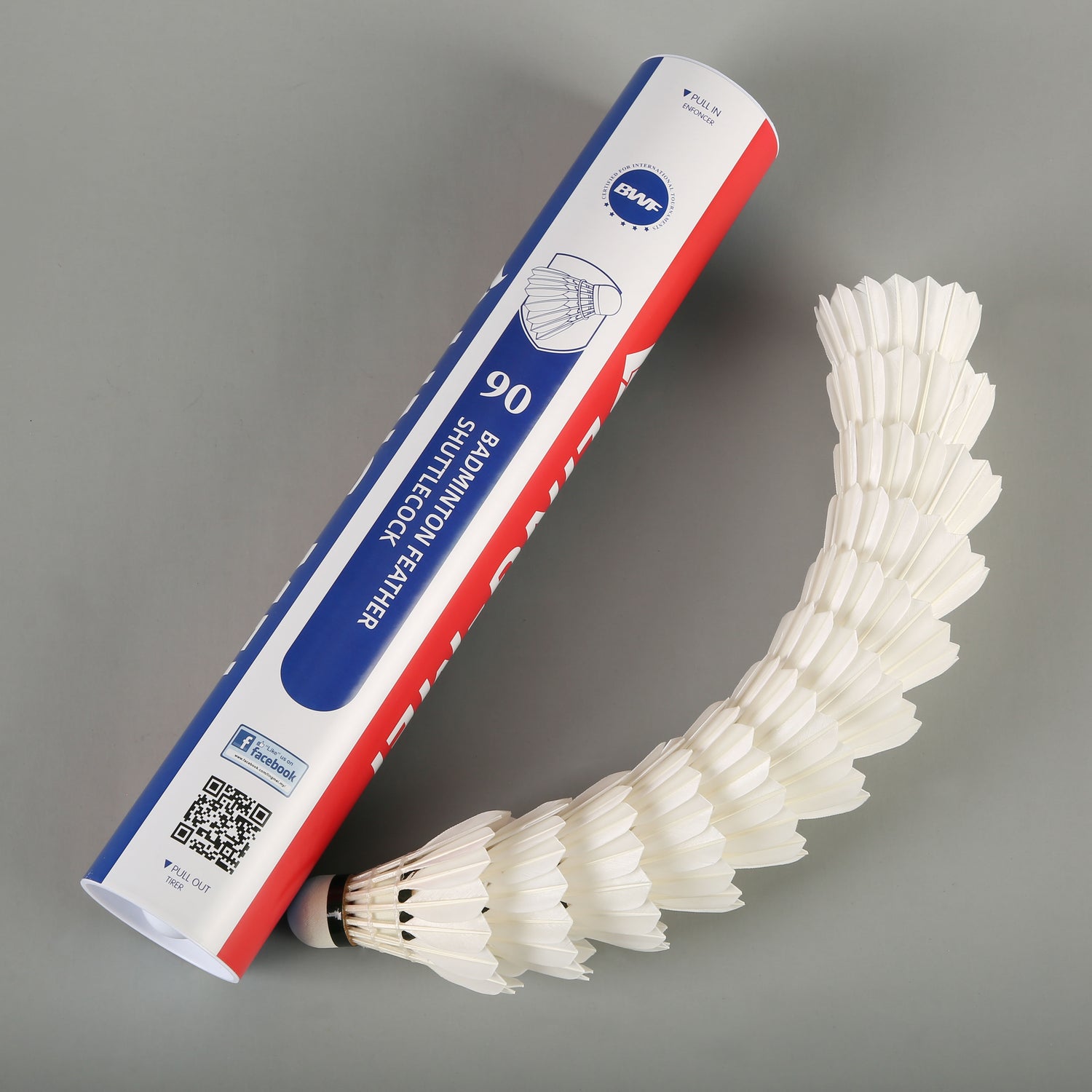 Ling-Mei 90 Pro Badminton Feather Shuttlecock (Pack of 12)