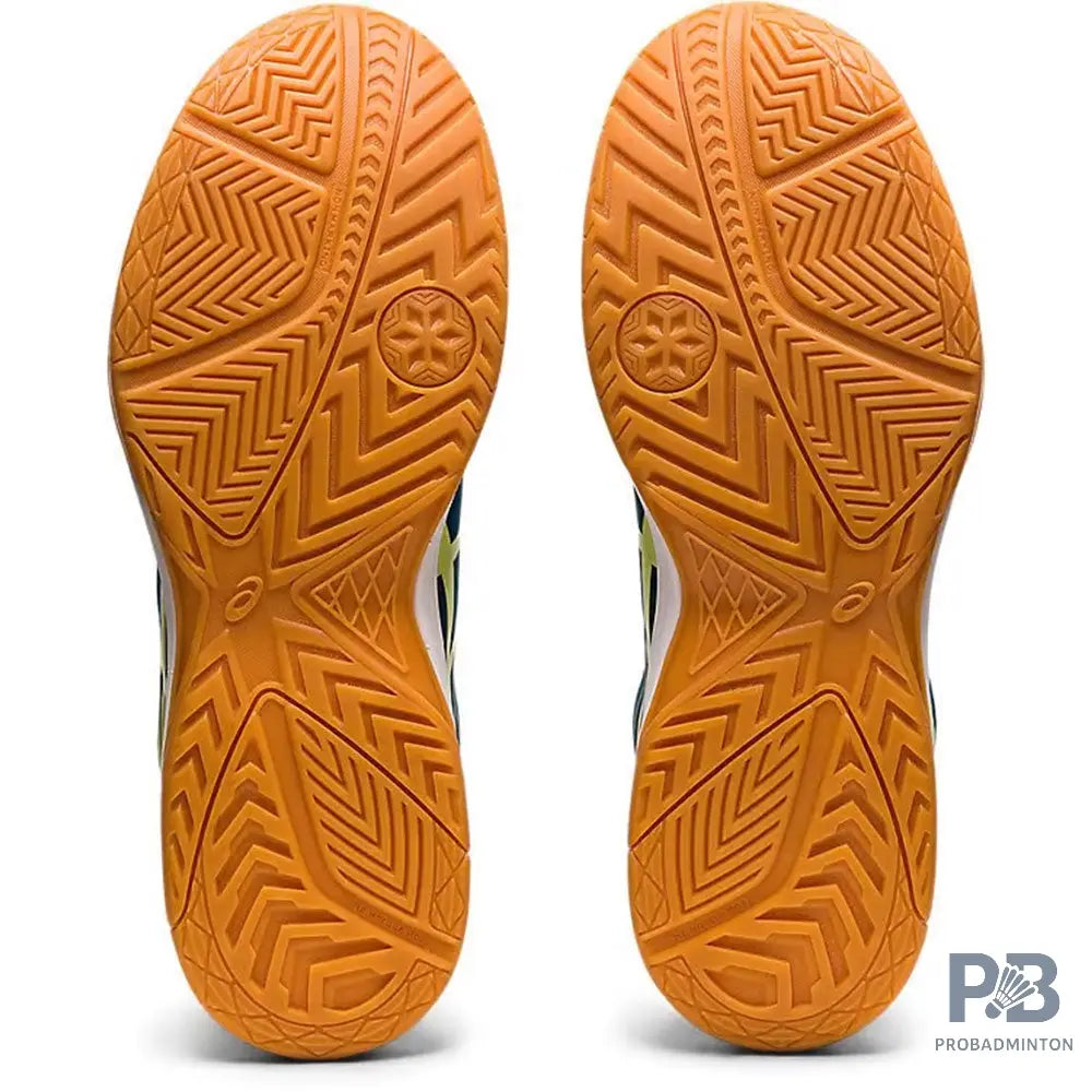 ASICS UPCOURT Indoor Court Shoes Deep Sea Teal Glow Yellow